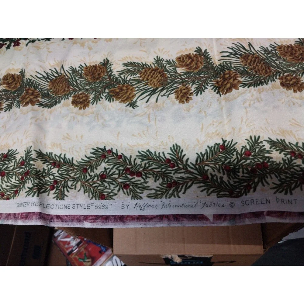 1 Yard Cotton Fabric Winter Reflections By Hoffman #5969